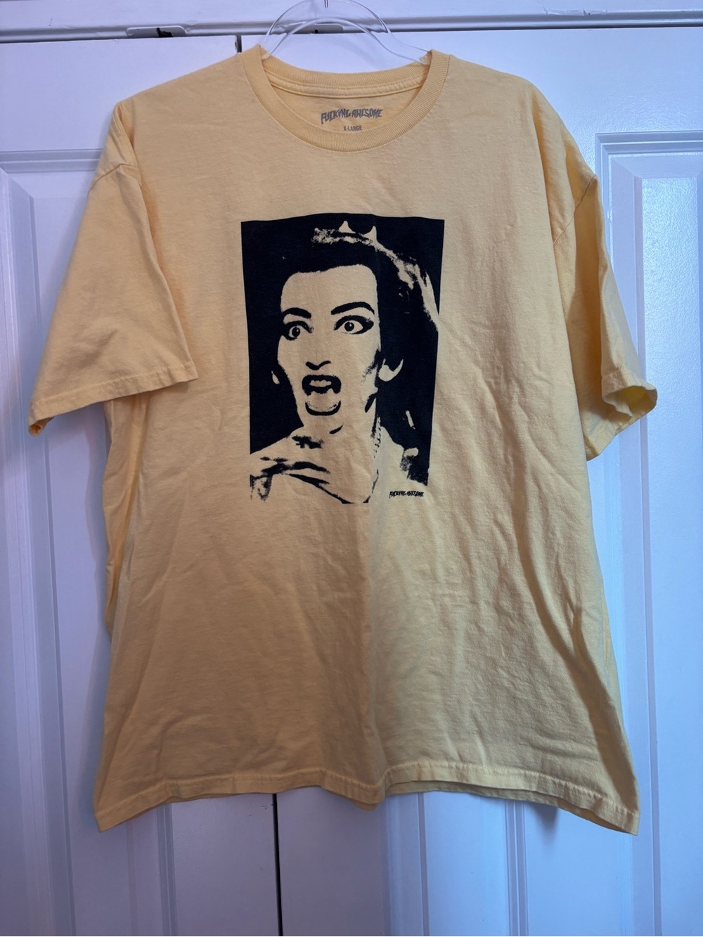 María Callas Fucking Awesome Yellow T-Shirt XL